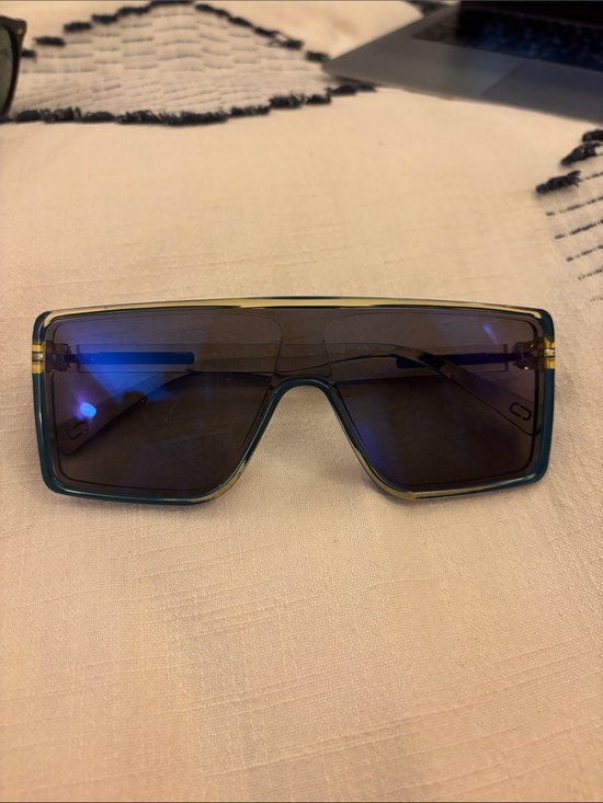 Accessories - Marc Jacob’s Blue Rectangular Shield Sunglasses